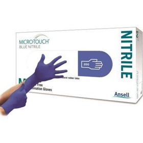 Micro-Touch Blue Nitrile Examination Gloves