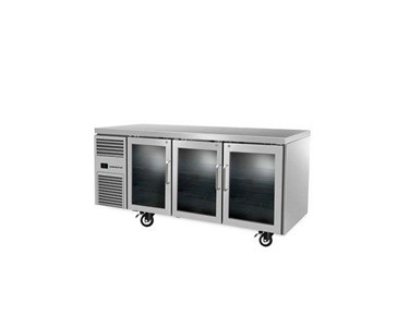 Skope - 3 Glass Door Undercounter Fridge Stainless Steel 387L | RF7.UBR.3.GD