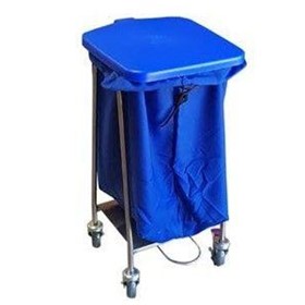 Single Linen Collection Trolley | Foot Operated Lid Pedals