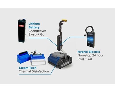 Duplex - Cordless Commercial Floor Scrubber | Duplex Hybrid 340 & 420
