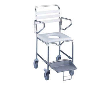 HospEquip - Mobile Shower Commode Attendant Propelled