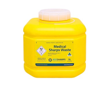 5 Litre Yellow Sharps Container