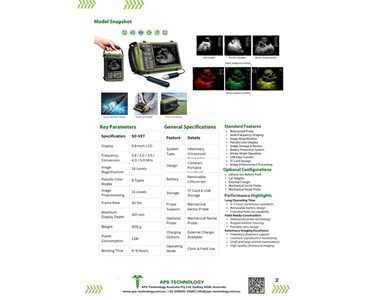 APS Technology Australia - SO-VET Veterinary Ultrasound Diagnostic System