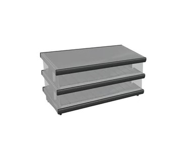 Culinaire - Hot Food Slides Angled Shelves - 1500mm - 2 Tier | CH.HFSAG.2.1500 
