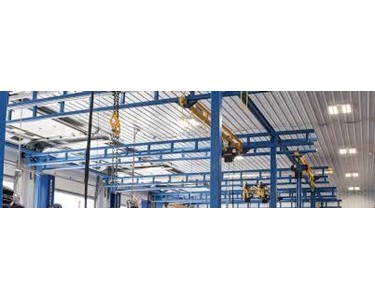 SafeTech Gorbel - Light Rail Workstation Cranes