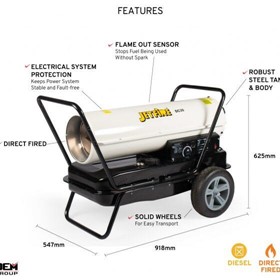 DC30 Fan Heater 30kW | Diesel