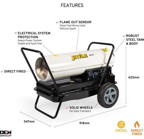 DC30 Fan Heater 30kW | Diesel