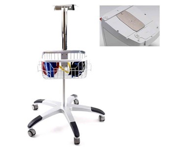 Huntleigh - ABI Mobile Stand With Basket | ACC-VAS-013 & Fixing Plate ACC-VAS-012