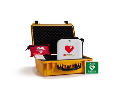 Lifepak - CR2 Essential Semi Automatic AED Waterproof Vehicle Portable Bundle