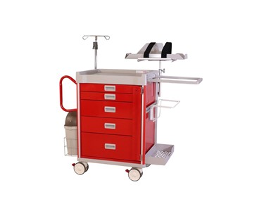 Select Patient Care - Emergency Resuscitation Cart | 5 Drawer - Package 9