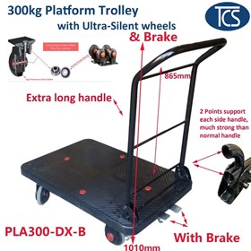 300kg Platform Trolley with brakes - PLA300-DX-B