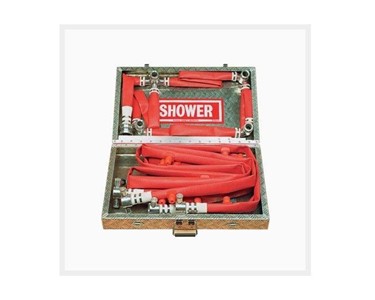 Hughes - Safety Showers | Portaflex 300-16E Portable Decontamination