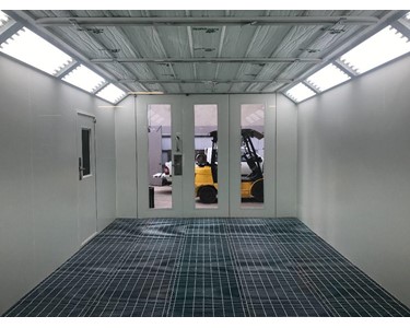 MN Spraybooths - Automotive Spray Booth | Full Downdraft | Inground 