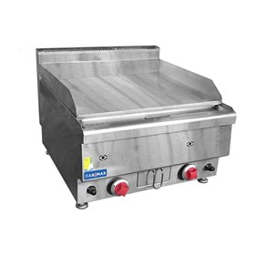 2 Burner Benchtop Gas Griddle 600mm | JUS-TRG60