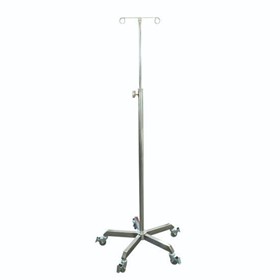 Stainless Steel IV Stand Two Hook