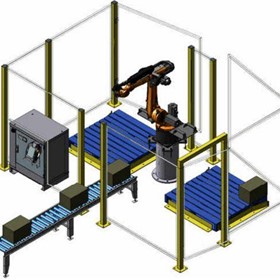 6 axis Palletising Robot Cell 2 ~ 3-meter infeed