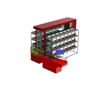 Sortation System 1,000 - 1,200 pieces/hour | 3D Sorting Wall