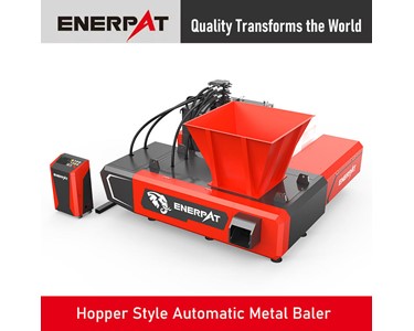 Enerpat - Hopper Style Automatic Metal Baler | Fast Pressing Baler
