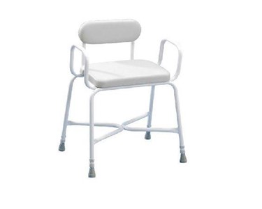 Bariatric Shower Stool, with Arms & Padded Back Homecraft Sherwood