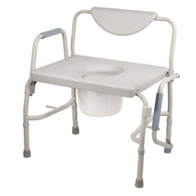 Bariatric Drop Arm Commode Chair