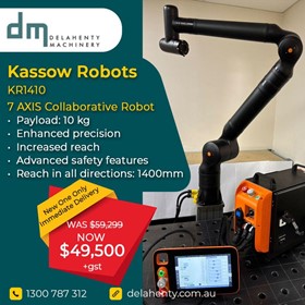 7-AXIS COLLABORATIVE COBOT - KR1410 (Made in Demark)