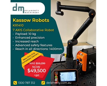 Kassow Robots - 7-AXIS COLLABORATIVE COBOT - KR1410 (Made in Demark)