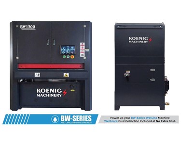 Koenig - 1300mm Wet Wide Belt Sander | Large Panel Finishing | BW1300