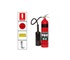 5kg CO2 Fire Extinguisher - Complete Kit with Signs