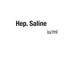 Medi-Print Drug Identification Label - White | Hep. Saline 10x35 op