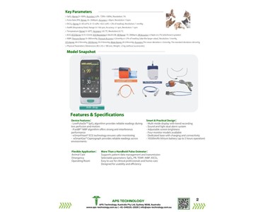 APS Technology Australia - Handheld Veterinary Vital Signs Monitor l VM-30 