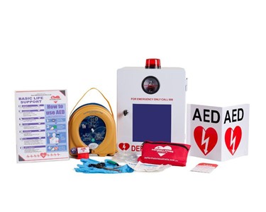 HeartSine - 350P Semi Automatic AED Indoor Wall Cabinet Lockable Defibrillator 