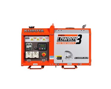 Kubota - Diesel Generator 6KVA - GL6000 Lowboy 3 - Wheel Kit & Steel Bund