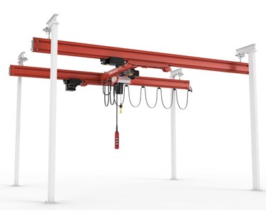 Konecranes - KBK steel workstation lifting system