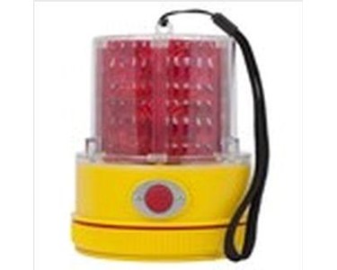 Peterson - Red LED Strobe Beacon. Battery Operated. Magnet Mount. 740R