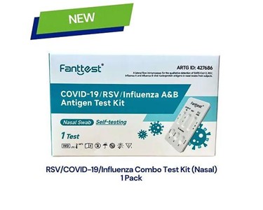 Fanttest - RSV COVID -19 Flu A & B Antigen Test Kit | (4-in-1) Single Pack