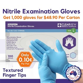 Nitrile Gloves Blue -  Large
