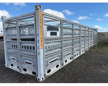 Livestock Trailer | Stock Crate 40' Single Deck Container