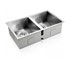 Cefito - Kitchen Sink 770 W x 450 D Stainless Steel