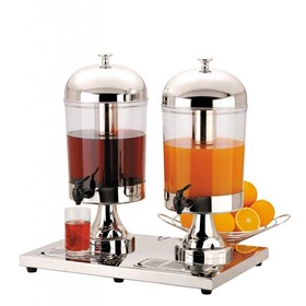 Double Juice Dispenser | Ice Chamber | 8 liters x 2