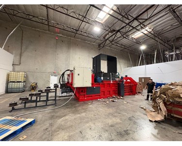 Enerpat - Fully Automatic Horizontal Baler | MRF Baler for Cardboard & Plastic 