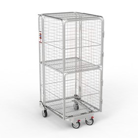 Nesting Roll Cage Trolley With Doors