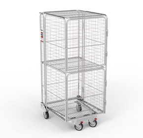 Nesting Roll Cage Trolley With Doors
