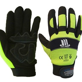 Hi-Vis Anti-vibration Mechanics Gloves