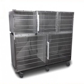 Cage Bank | 18052 on Wheels (2 Divider Plates)