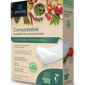 Compostable Chamber Vacuum Sealer Bags | VS-C1623BE 