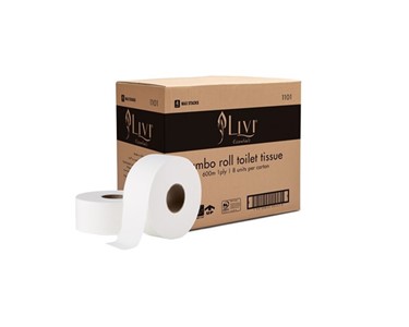 1ply 600 Metre Jumbo Roll Toilet Tissue | Livi Essentials