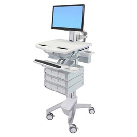 Medical Cart | StyleView® Cart with LCD Pivot, 9 Drawers