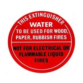 Identification Sign - Water Fire Extinguisher