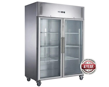 FED-X - Two Full Glass Door Upright Freezer | S/S | XURF1200G2V