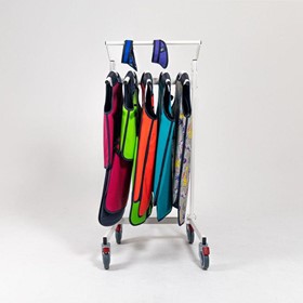 Mobile Lead Apron Rack for 5 One-Piece Aprons - SL-RACK-5OP